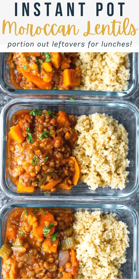 Vegetarian Recipes With Carrots, Lentils And Cauliflower, Moroccan Sweet Potato Lentil Stew, Vegan Crockpot Freezer Meals, Whole 30 Lentil Recipe, Lentil Sweet Potato Bowl, Carrot Recipes Main Dish, Madras Lentils Recipe Instant Pot, Paleo Lentil Recipes