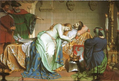 Tristán e Isolda - Mural del Castillo de Neuschwanstein Tristan Isolde, Tristan And Isolde, Pre Raphaelite Art, Richard Wagner, Art Ancien, Fairytale Illustration, Pre Raphaelite, Historical Art, Traditional Paintings