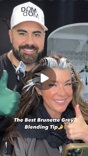 Carlos Rojas | Host & Hair Expert on Instagram: "I have a handful of clients that I do this technique on🙏I balayage on dry hair every third appointment👉. In between those appointments, we are simply doing gray coverage.💁🏽‍♂️I’m obsessed with using @schwarzkopfusa Color10 on clarified and damp, towel dried hair. 👉It gives me the most beautiful, shiny coverage and it only takes 10 minutes to process. 🤯 WOULD YOU TRY THIS TECHNIQUE????#btconeshot2024_colorvideo #btconeshot #oneshothairawards2024 #schwarzkopfusa #colorbycarlos #brunettebalayage #brunette" Balayage, Grey To Blonde Balayage, Fall Hair Color For Brunettes To Cover Gray, Brown Hair To Grey Transition, Highlight To Cover Gray Hair, Subtle Gray Highlights Brown Hair, How To Hide Grey Hair Dark Brown, Dark Brown Hair Going Grey, Color To Blend Gray Hair