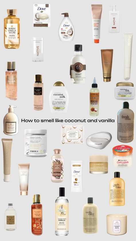 How to smell like coconut and vanilla 🥥🍦 Vanilla Coconut Perfume, Smell Like Coconut, How To Smell Good, Coconut And Vanilla, Coconut Perfume, To Smell Good, Vanilla Smell, Body Hygiene, Vanilla Perfume