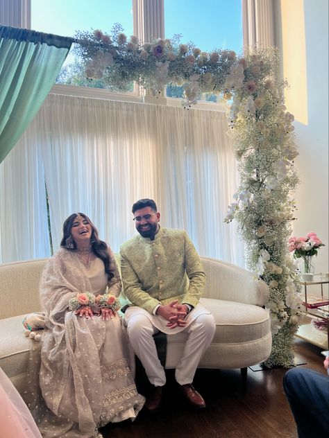 Baat Pakki Pictures, Desi Engagement Party, Pakistani Engagement Photos, Pakistani Baat Pakki Decor, Baat Pakki Ideas Decoration, Desi Engagement Photos, Desi Engagement Decor, Pakistani Engagement Decor, Baat Pakki Ideas At Home