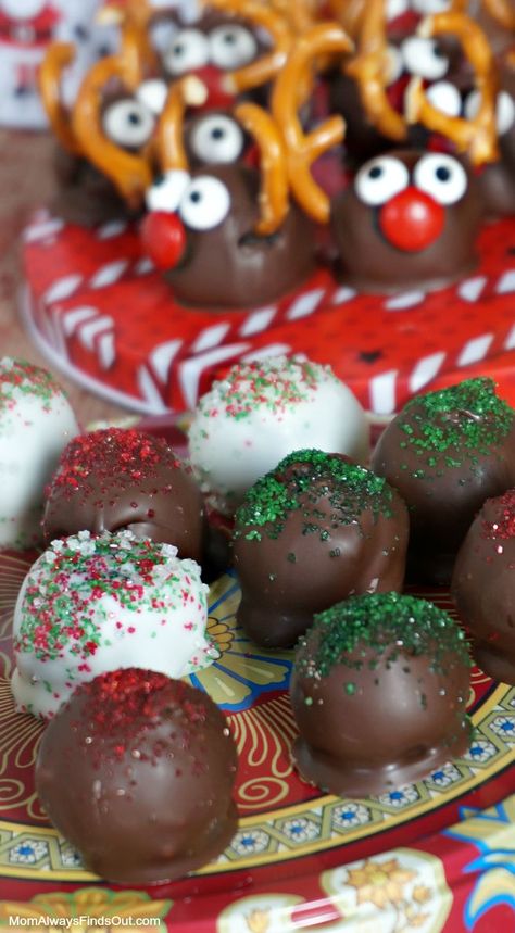 Oreo Balls Recipe 3 Ingredients, Christmas Oreo Balls, Oreo Balls Christmas, Oreo Ball, Christmas Oreo, Oreo Balls Recipe, Oreo Truffles Recipe, Oreo Cookie Balls, Cake Ball