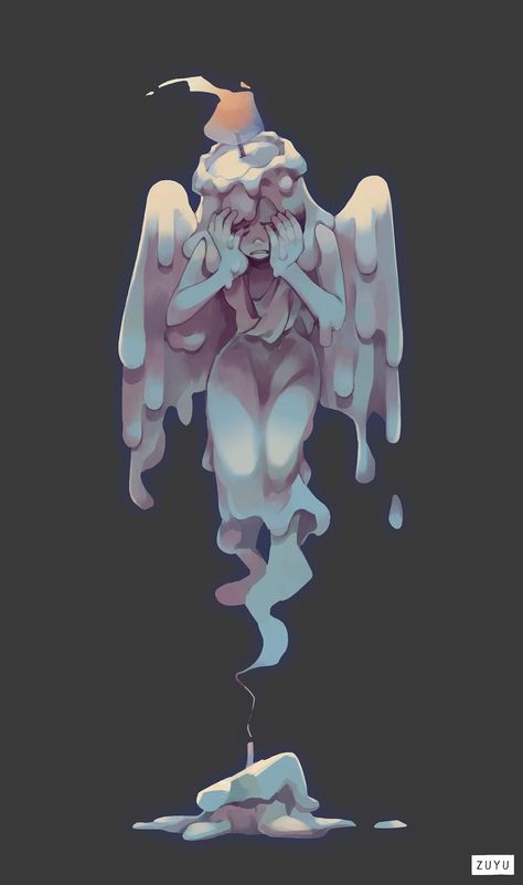 Candle Oc Design, Drawing Ghosts Character Design, Ghostly Character Design, Ghost Characters Design, Ghost Art Reference, Ghost Concept Art Character Design, Ghosts Character Design, Dnd Ghost Art, Cute Ghost Character Design