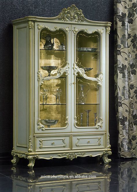 Victorian Cabinet, Cabinet Door Designs, French Painted Furniture, Luxury Furniture Stores, Royal Furniture, Victorian Interior, Painted Furniture Colors, Furniture Cheap, Dining Room Table Decor