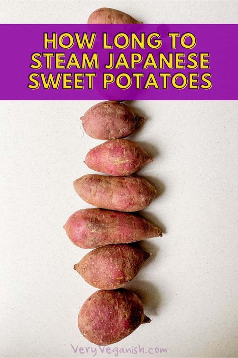 Murasaki Sweet Potato Recipe, Cooking Yams, Red Sweet Potato, Potatoes In The Instant Pot, Japanese Sweet Potatoes, Starch Solution Recipes, Instant Pot Steam, Japanese Potato, Korean Sweet Potato