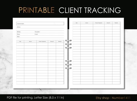 Client Payment Tracker, Client Intake Form Hair, Client Contact Information Sheet, Client Appointment Sheet, Hairstylist Client Record, Client Record Form, Journal Log, Creative Business Plan, Printable Forms