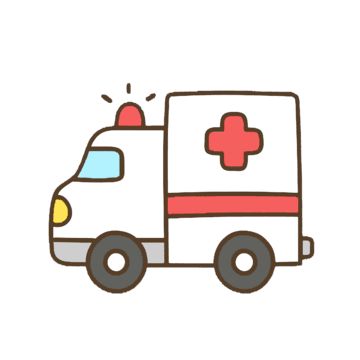 Ambulance Drawing Easy, First Aid Cartoon, Ambulance Tattoo, Car Cartoon Drawing, Ambulance Drawing, Cartoon Ambulance, Ambulance Illustration, Ambulance Clipart, Ambulance Craft