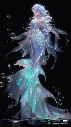 Duyung Mermaids, Putri Duyung Aesthetic, Mermaid Designs Drawing, Mermaid Design Character, Anime Mermaid Art, Mermaid Dress Drawing, Mermaid Aesthetic Art, Anime Mermaid Female, Mermaid Deviantart