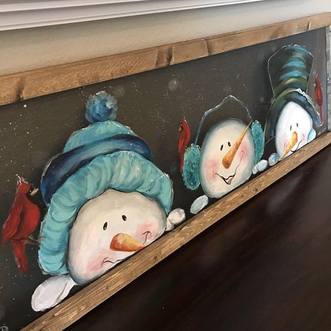 Window Screen, Snowman Painting, Gifts For Boyfriend, Front Porches, Christmas Gifts For Boyfriend, Snowman Crafts, Window Painting, Christmas Paintings, Christmas Wood