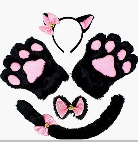 100% Polyester
Hand Wash Only
Kitten Mittens Neko Cosplay Accessories Set Includes Kitty Cat Ears Headband, 1 Pair of Cat Paw, Cat Choker with Pink Bow Tie, and Cat Tail with a Bow Tie and Bell.
Kawaii Lolita Gothic Anime Cosplay Costume Accessories. Made of Durable 100% Polyester Fabric, Cotton Blend.
Super Value Pack for Role Play. Perfect for Costume Accessories.
Size: One Size Fits all Adults and Kids!! Cat Girl Costume, Kitten Mittens, Black Cat Costumes, Paw Gloves, Cat Headband, Halloween Party Dress, Cat Ears Headband, Cat Halloween Costume, Pink Bow Tie