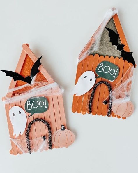 Halloweenpyssel Barn, Høstaktiviteter For Barn, Bricolage Halloween, Halloween Fest, Halloween Arts And Crafts, Manualidades Halloween, Halloween Crafts Decorations, Fall Halloween Crafts, Halloween Diy Crafts