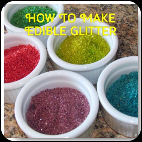 Cake Pops, How To Make Edible Glitter For Drinks, Make Edible Glitter, Edible Glitter Recipe, Glitter Cake Pops, Edible Gold Glitter, Sugar Glitter, Liquid Food, Diy Edible