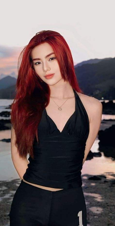 TikTok - Make Your Day Mika Lim Red Hair, Mika Bini Red Hair, Bini Mika Red Hair, Mikah Lim, Mikha Bini Red Hair, Mikha Lim Wallpaper Bini, Mika Lim, Mikha Bini Wallpaper, Bini Mikha Lim