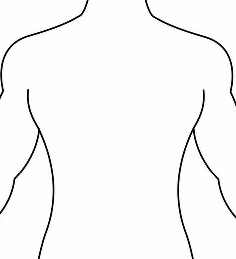 Blank Body Tattoo Template, Back Outline, Body Templates For Tattoo, Body Template For Tattoos, Blank Body Template Female Tattoo, Leg Template For Tattoo, Full Body Outline, Chest Tattoo Template, Tattoo Body Template