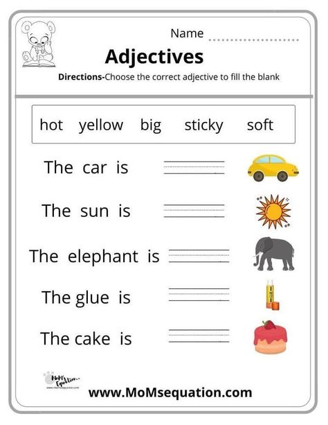 Adjectives Worksheet For Kindergarten, Adjectives Worksheet Kindergarten, Adjectives For Kindergarten, Describing Words For Grade 1, Adjective Worksheet For Class 2, Describing Words Worksheet For Grade 1, Adjectives For Grade 1, Adjectives Worksheet 2nd Grade, Describing Words Worksheet