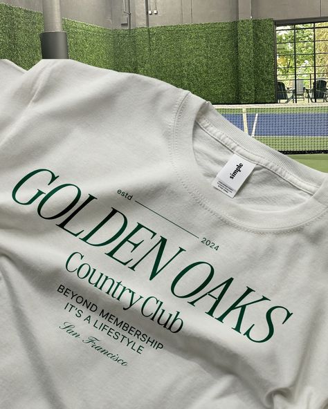 Brand Identity Reveal for Golden Oaks, a country club with premium facilities to offer for those seeking relaxation and recreation. brief by: @thebriefassociation #TBAGOLDENOAKS 🤍 At Designs by Gabi, we create bespoke, delightful, memorable visual identity designs that truly represent your business values and connect with high-end customers. If you're ready to LEVEL UP inquiry from the link in bio! Let's create a brand identity you'll be proud of! . . . #countryclub #countryclublife #lu... Golf Club Branding, Country Club Branding, Girlies Aesthetic, Dope Tshirts, Country Club Logo, Club Merch, Business Values, Club Branding, Business Club