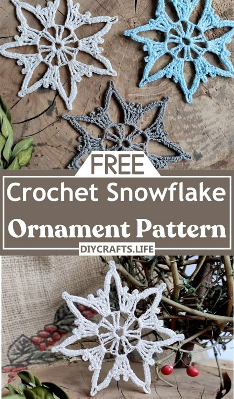 20 Free Crochet Snowflake Patterns For Winter Decorations - DIY Crafts Crochet Snowflakes Free Patterns Diagram, Snowflake Crochet Pattern Free Easy, Crochet Thread Snowflake Free Pattern, Crochet Christmas Snowflake Free Pattern, Crochet Snowflake Ornaments Free Pattern, Doily Snowflakes Diy, Crochet Snowflakes Free Patterns Easy, Crocheted Snowflakes Free Patterns, Crochet Snowflake Pattern Free