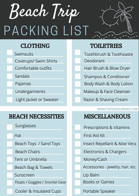 Things You Need To Pack For A Trip, Beach Checklist Vacation Families, Checklist For Beach Vacation, Beach Trip Essentials Packing Lists, What To Pack To Go To The Beach, Vacation Checklist Beach, Pack List For Beach Vacation, Things To Do At The Beach With Family, Beach Trip Necessities