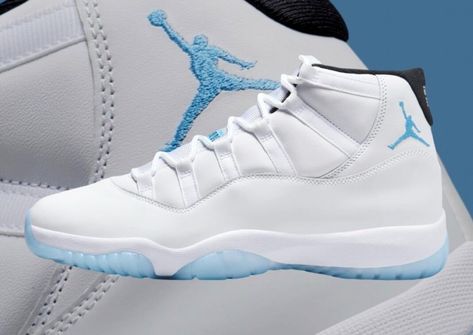 Air Jordan 11 Legend Blue 2024 Release Date Jordan 11 Columbia, Jordan 11 Legend Blue, Original Air Jordans, Basketball History, Air Jordan 11, Jordan 11, Michael Jordan, Release Date, Air Jordan