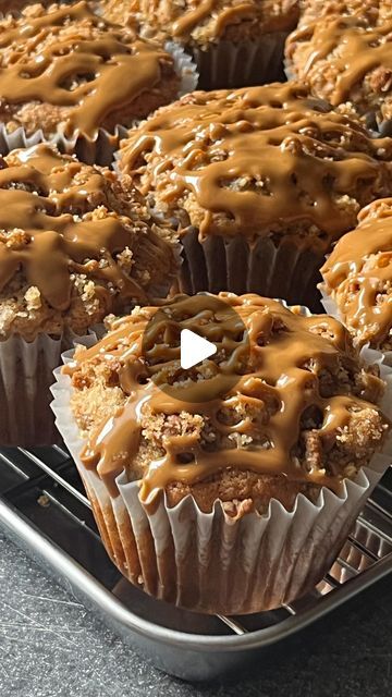 Zakia Boyd on Instagram: "Biscoff Muffins 🤍

Dry Ingredients
* 1 1/2 cups all purpose flour
* 2 tsp baking powder
* 1/4 tsp baking soda
* 1/4 tsp salt
* 2 tsp ground cinnamon

Wet Ingredients
* 1/3 cup unsalted butter, melted
* 1/2 cup light brown sugar
* 1/4 cup white granulated sugar
* 1/4 cup biscoff spread
* 3/4 cups milk
* 2 eggs
* 2 1/2 tsp vanilla extract

Biscoff Crumble
* 1/3 cup all purpose flour
* 3 tbsp brown sugar
* 1 tbsp white sugar
* 3 tbsp butter, melted
* About 1/4 cup biscoff cookies, crushed

Add ins
* Biscoff cookie butter spread (1/3 cup melted to drizzle on top of muffins)
* 10 Biscoff cookies, crushed

Bake Temperature: 375F
Bake Time: 17-20 minutes

1. Preheat oven to 375F.
2. In a ziplock bag, add your Biscoff cookies, about 17, crush them. Set aside.
3. Add flou Biscoff Muffins, Biscoff Cookie Butter, Biscoff Spread, Biscoff Cookies, Cookie Butter, Butter Spread, Ziplock Bag, All Purpose Flour, Muffin Cups