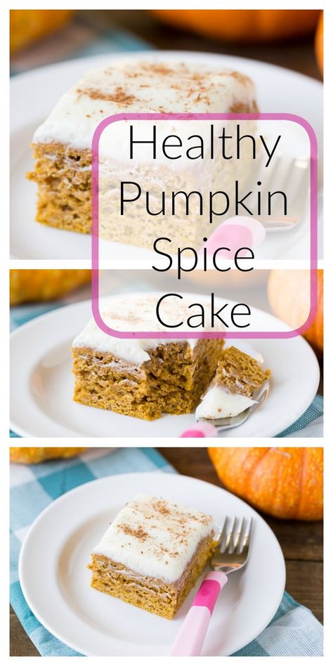 Healthy Pumpkin Spice Cake Pumpkin Snack, Pumpkin Granola, Vegetable Cake, Dessert Parfait, Super Healthy Kids, Pumpkin Cake Recipes, Pumpkin Spice Cake, Pumpkin Spice Syrup, Healthy Cake