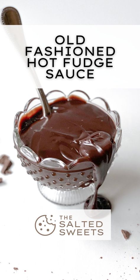 This old fashioned hot fudge sauce is a thick and smooth chocolate sauce that is perfect for topping on ice cream, brownies, or even mixed into cookie dough. Fudge Topping, Repurposed Doors, Chocolate Pie Filling, Greek Spinach, Homemade Hot Fudge, Pie Fillings, Chocolate Fudge Sauce, I Lost 100 Pounds, Dark Chocolate Fudge