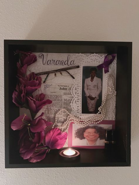 Shadow Box For Passed Loved Ones Diy, Shadow Box Memorial Ideas, Memorial Shelf Display, Memorial Shadow Box Ideas Mothers, Memorial Shadow Box Ideas Dads, Shadow Box For Passed Loved Ones, Shadow Box Ideas Memorial, Memorial Shadow Box Ideas, Memorial Gift Diy