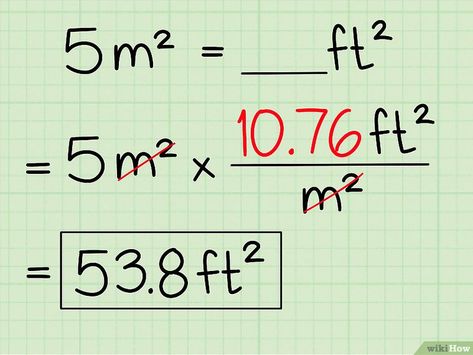 How to Convert Square Meters to Square Feet and Vice Versa Converting Metric Units, Converting Measurements, Converting Units, Conversion Factors, Unit Converter, The Metric System, Metric Conversions, Metric Units, Measurement Activities