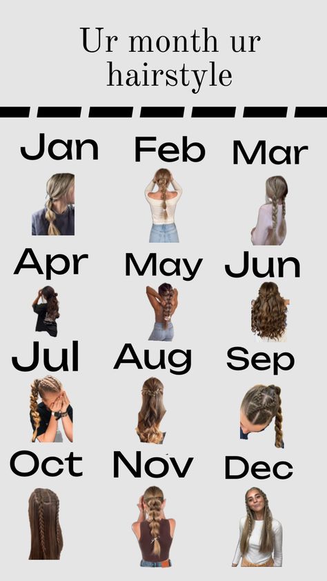 Comment ur birth month! Ur Birth Month, Hair Stayl, Cute Simple Hairstyles, Summer Glow, Hair Clothes, Birth Month, Hairstyles For School, Hair Looks, Cute Hairstyles