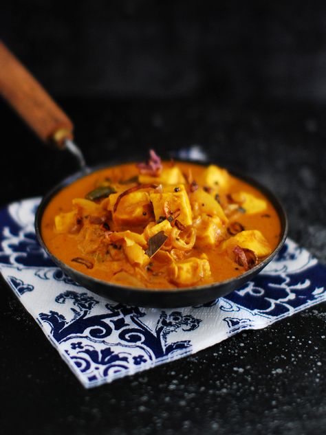 A restaurant style Paneer dish with coconut milk and flavoured with raw mango. A great side dish for roti and rice. Bangalore Days, Pressure Cooker Beef, Paneer Dishes, Mango Curry, Raw Mango, Cheese Dishes, Paneer Recipes, Chicken Tikka, Indian Food Recipes Vegetarian