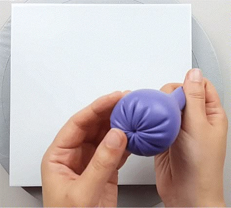 How to Paint Flowers With a Balloon Materials Painting With Balloons Art Activities, Painting Flowers With Balloons, Acrylic Painting With Balloons, Balloon Flower Painting, Painting With A Balloon, Painting With Balloons Canvases, How To Paint Flowers On Wall, Ballon Painting Canvas, Balloon Painting Ideas