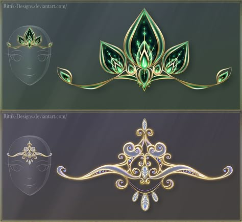 Diadems adopts 9 (OPEN) Offer your price!  by Rittik-Designs Rittik Designs, Fantasy Crown, 귀여운 음식 그림, Anime Jewelry, Fantasy Props, Magic Items, Anime Accessories, Magical Jewelry, Arte Fantasy