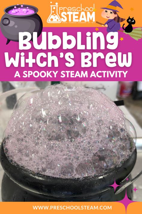 Halloween is full of magic, and what better way to capture the spooky spirit than by creating bubbling witch’s potions? 

This potion-making activity is a fun, hands-on way for preschoolers to explore science and math while using their imaginations. Witch Activity Preschool, Witches Brew Preschool Activity, Witches Brew Science Experiment, Halloween Steam Activities Preschool, Wizard Activities For Kids, Halloween Potions For Kids, Halloween Science Preschool, Potion Making For Kids, Magic Potions For Kids