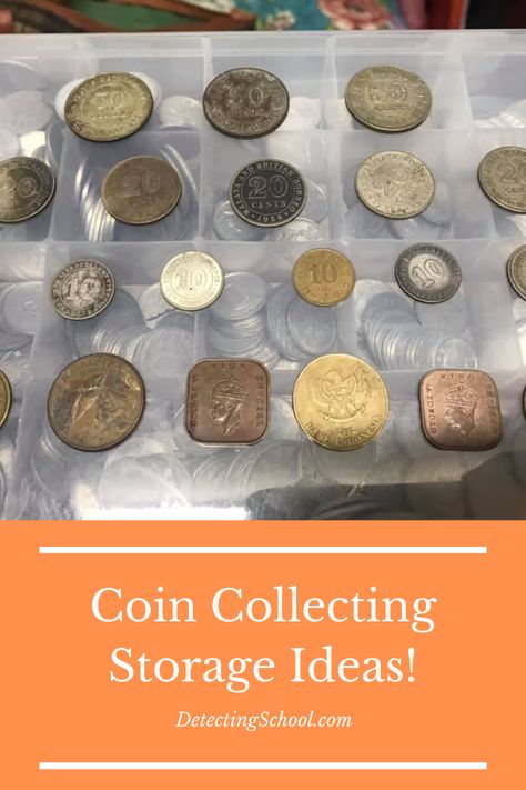 Diy Coin Collection Book, Coin Collecting Storage Diy, Coin Collector Gift Ideas, Coin Collection Storage Ideas Diy, Coin Collection Storage, Coin Collection Display Ideas, Coin Storage Ideas, Coin Collecting Storage Ideas, Coin Collecting For Beginners