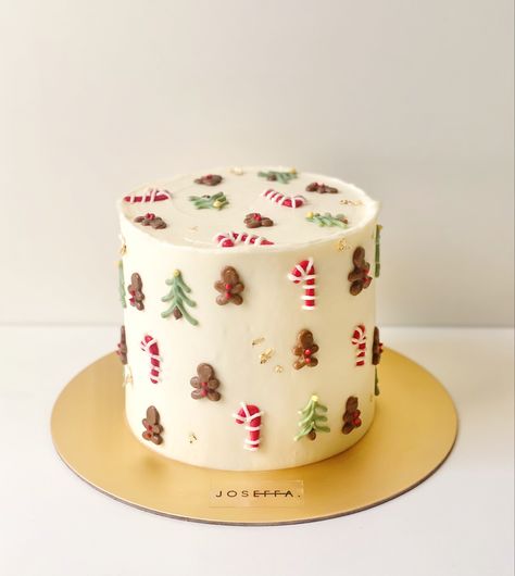 Christmas Cake Ideas, Gingerbread House Ideas, Christmas Themed Cake, Idee Babyshower, The Best Dessert, Christmas Cake Designs, Xmas Cake, Cute Baking, Best Dessert