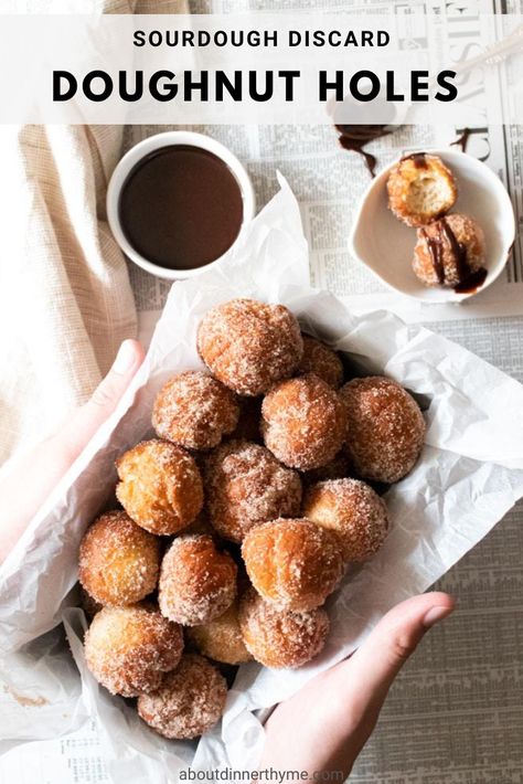 Sourdough Doughnut Recipe, Donut Hole Recipe, Recipe Using Sourdough Starter, Doughnut Holes, Sourdough Starter Discard Recipe, Gluten Free Sourdough, Homemade Sourdough Bread, Sourdough Starter Recipe, Donut Holes