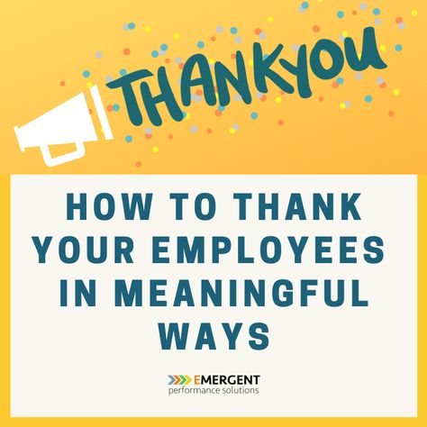 How to Thank Your Employees in Meaningful Ways How To Show Appreciation To Employees, Staff Thank You Notes, Ways To Appreciate Employees, How To Recognize Employees, Employee Encouragement Ideas, How To Get To Know Your Employees, Employee Reward Ideas, Words Of Appreciation For Employees, Ways To Show Appreciation To Employees