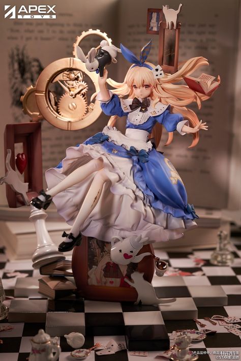 Alice In Wonderland Figurines, Alice In Wonderland Alice, Anime Figurine, Wonderland Alice, Art Toys Design, Cute Figures, Alice Liddell, 3d Figures, Otaku Mode