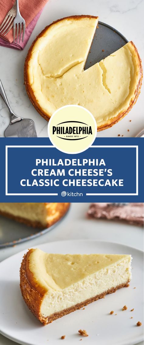 Philadelphia Cream Cheese Cheesecake Recipe, Philadelphia Cheesecake Recipe, Cheesecake Philadelphia, Philadelphia Cream Cheese Recipes, Cheesecake Recipes Easy Homemade, Cheesecake Recipes Philadelphia, Philadelphia Cheesecake, Philadelphia Torte, Easy No Bake Cheesecake