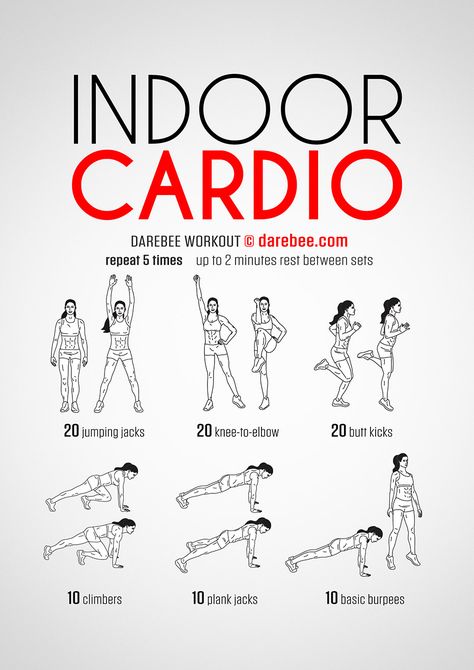 DareBee Workouts │ Indoor Cardio Workout - Full Body Cardio with focus on Butt & Legs Short Workouts, Indoor Cardio Workout, Indoor Cardio, Být Fit, Workout Man, Full Body Cardio, Latihan Kardio, Workout Bauch, Cardio At Home