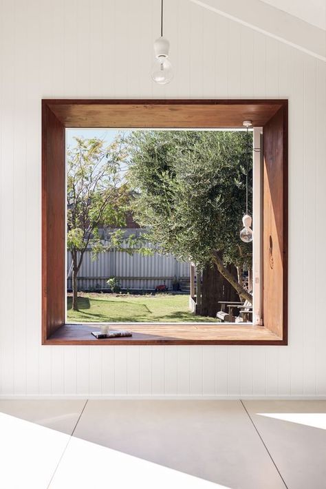 Bay Street House | Brilliant Creek Window Seat Design, Box Window, Window Benches, Room With A View, Street House, Interior Modern, Window Trim, House Extensions, Window Design