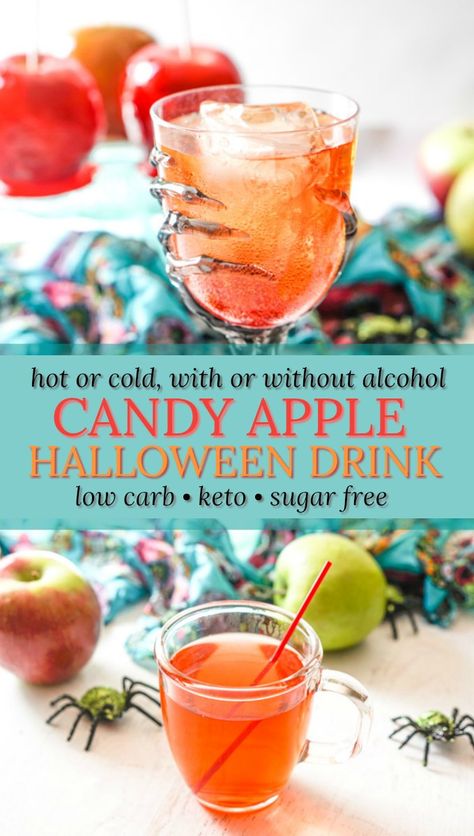 Fall Apple Drinks, Cider Drink Recipes, Alcohol Candy, Apple Cider Drink, Low Carb Candy, Cider Drinks, Halloween Drinks Alcohol, Low Carb Cocktails, Apple Drinks