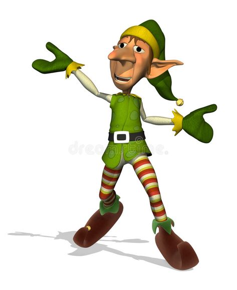 Elf Illustration, Dancing Happy, Happy Dancing, Design Display, 3d Render, Display Ideas, 3d Art, Stock Photography, Elf