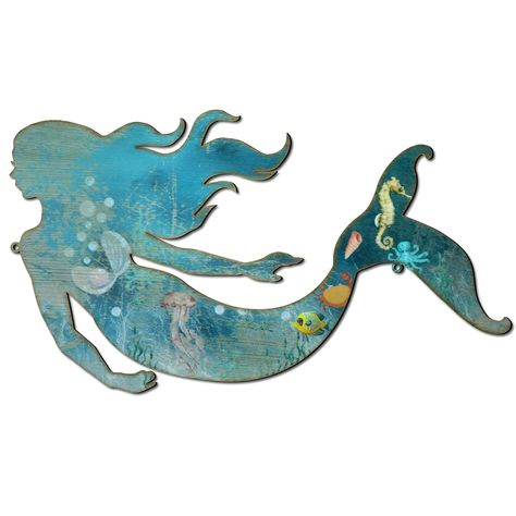 PRICES MAY VARY. Elegant Mermaid Decor: our mermaid wall decor measures approx. 38 x 21.5 cm/ 14.96 x 8.46 inches, delicate and elegant, appropriate to be house decorations, especially helping you enjoy leisure shower time or bath time Easy to Decor: you will receive 1 piece of mermaid wall art, equipped with hooks, allowing you to hang them on the wall or door, easy to install and remove without scratching the places, so you can install them with confidence Sturdy and Reliable: our mermaid bath Patio Swimming Pool, Mermaid Decorations, Mermaid Bathroom Decor, Mermaid Sculpture, Wall Decor Blue, Mermaid Wall Decor, Coral Walls, Mermaid Wall Art, Fish Wall Decor