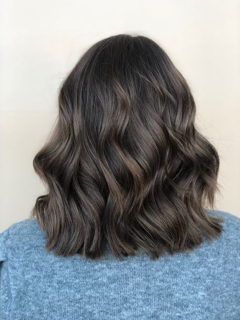 Chocolate brown hair Dark Chocolate Brown Hair Shoulder Length, Dark Chocolate Brown Hair, Work Hair, Brown Curls, Chocolate Brown Hair, Hair Color Light Brown, Brown Hair Balayage, Light Hair Color, Hair Balayage