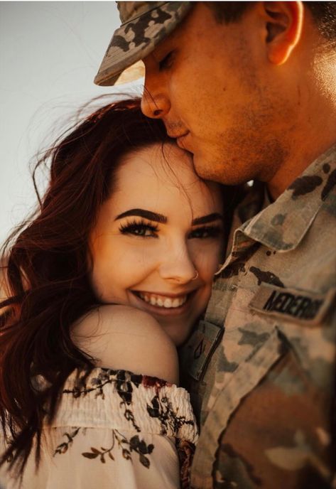 Marine Girlfriend Pictures, Army Couple Photography, Military Couple Pictures, Military Couple Photography, Military Couples Photos, Military Engagement Photos, Army Wedding, Army Couple Pictures, Wedding Couple Pictures