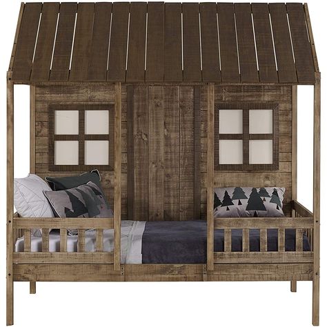 DONCO Twin Front Porch LOW LOFT, Rustic Driftwood-Color:RUSTIC DRIFTWOOD,Size:Twin,Style:LOFT ONLY - Walmart.com Driftwood Bedroom, Cottage Loft, Porch Bed, Low Loft Bed, Driftwood Furniture, Rustic Loft, Low Loft Beds, Driftwood Finish, Twin Loft Bed