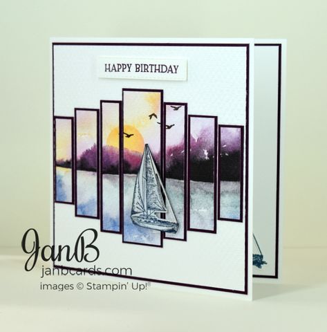 Birthday Card Video, Lightbulb Moment, Stampin Up Birthday Cards, Nautical Cards, Birthday Cards For Boys, Masculine Birthday Cards, Birthday Cards For Men, Card Making Tutorials, Fancy Fold Cards