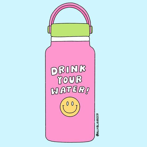 However you’re drinking it, stay hydrated my friends!! 💗 Can’t lie, I’m a shameless water bottle fiend 💀 I need a cute cup to motivate myself to drink water throughout the day, and I have a pretty hefty water bottle collection to prove it lol What bottle are you loving these days?! Currently I’m still in a co-dependent relationship with my pink and orange @stanley_brand cup, but I’ve been eyeing those @hydroflask ones with the straw lid 👀 I still love my @owala too though! Which ones d... Pretty Water Bottles, Bottle Of Water Aesthetic, Drink Water Cartoon, Water Aesthetic Drink, Drink Water Aesthetic, Drink Water Sticker, Classroom Screen, Orange Stanley, Drink Water Reminder