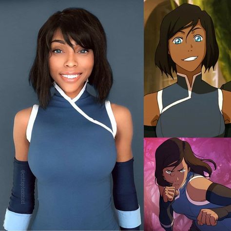 Korra cosplayer: Cutiepiesensei Cosplay  #korra #legendofkorra #avatar #atla #korracosplay #avatarcosplay #blackcosplayerhere Female Cosplay Ideas, Phone Anime, Avatar Cosplay, Beautiful Cosplay, Halloween Costumes To Make, Big Gift, Devil Girl, Manga Cartoon, Anime Games